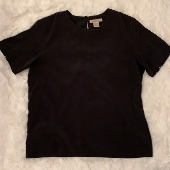Black Silky Blouse size Medium - Picture 2 of 5